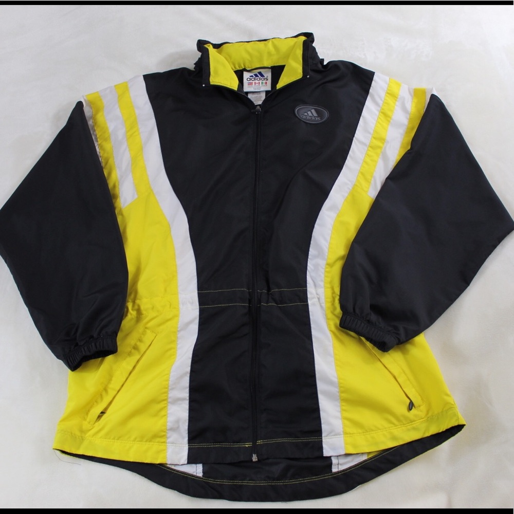 Vintage 90s Adidas 3 Stripe Windbreaker Jacket